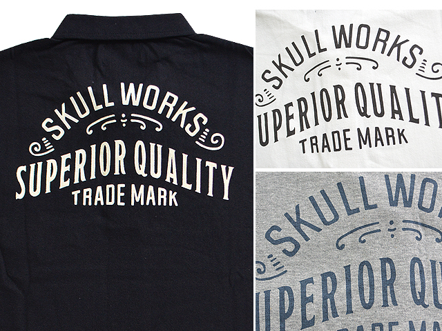 総柄半袖ポロシャツ◆スカルワークス/111565送料無料アメカジバイカーSKULL WORKS_3