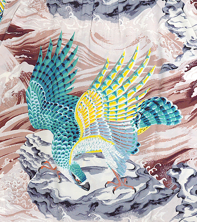 半袖アロハシャツ MUSA-SHIYA SHOTEN SPECIAL EDITION「THE EAGLE HAS LANDED」 SUN SURF SS38415 サンサーフ ハワイアン_5