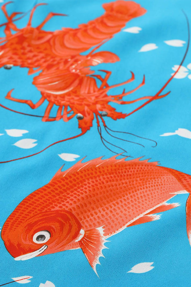 SPECIAL EDITION レーヨンアロハシャツ「SYMBOL OF GOOD LUCK」 SUN SURF SS39483 サンサーフ 和柄 和風 ハワイアン 日本製_5