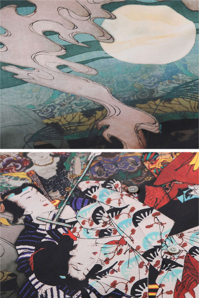 SUN SURF×月岡芳年 SPECIAL EDITION アロハシャツ「偐紫田舎源氏」 SUN SURF SS39531 サンサーフ 和柄 浮世絵_5