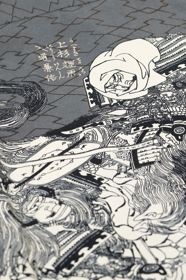 SUN SURF×葛飾北斎 SPECIAL EDITION アロハシャツ「画本武蔵鐙」 SUN SURF SS39460 サンサーフ 和柄 浮世絵 ハワイアン_5