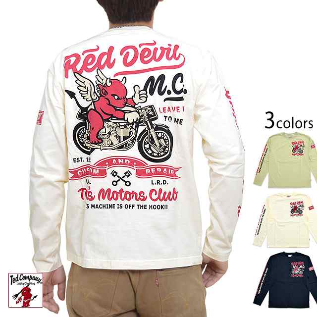 RED DEVIL M.C.長袖Tシャツ TEDMAN テッドマン TDLS-331 バイク エフ ...