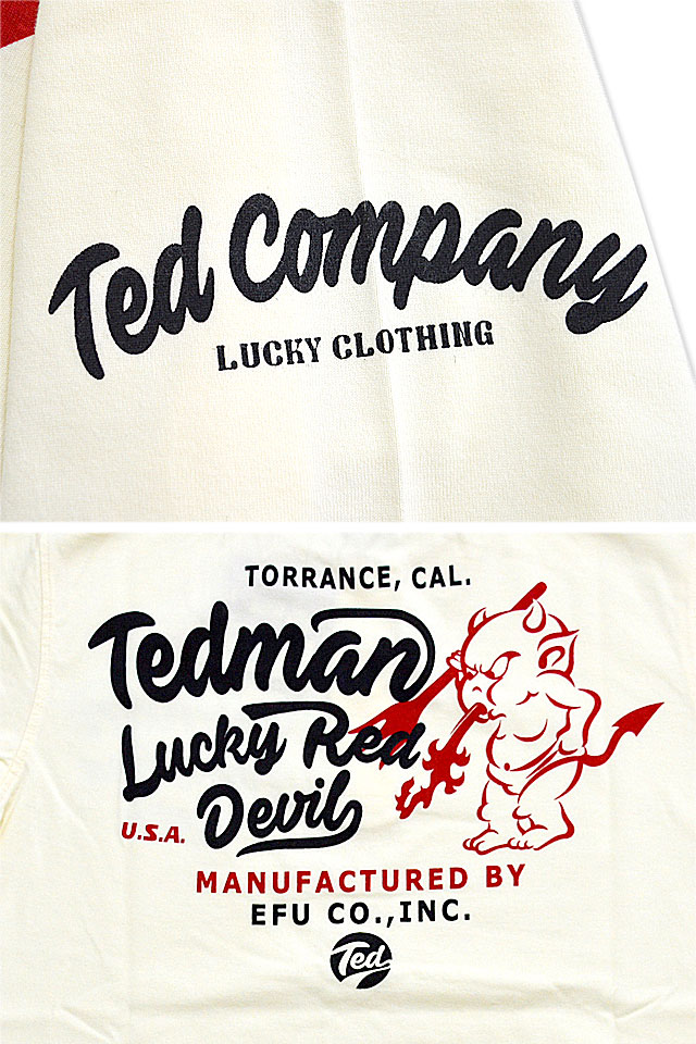 L・R・D半袖ポロシャツ TEDMAN テッドマン TMSP-600 アメカジ エフ商会 efu 赤鬼_5