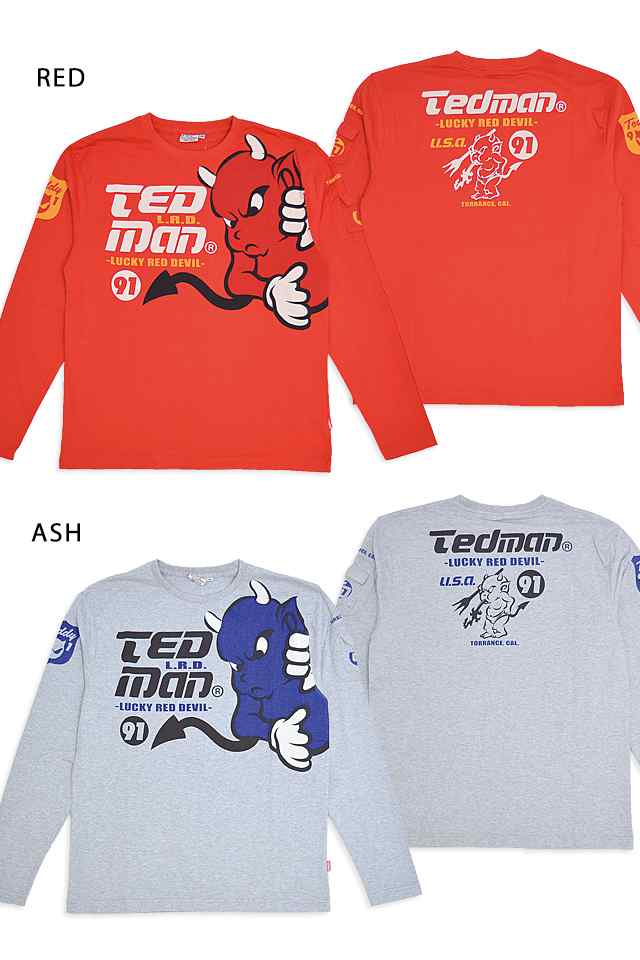 巨大テッドマンロングTシャツ TEDMAN テッドマン TDLS-360 エフ商会