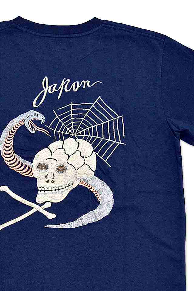 半袖スカTシャツ「SNAKE＆SKULL」 テーラー東洋 TT78775 スカル 髑髏