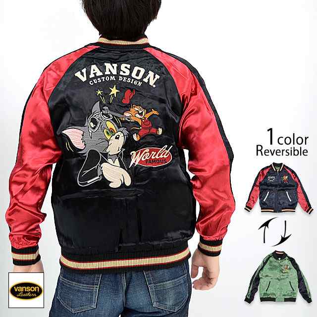 vanson×TOM＆JERRYコラボ リバーシブルスカジャン vanson TJV-2306 ...