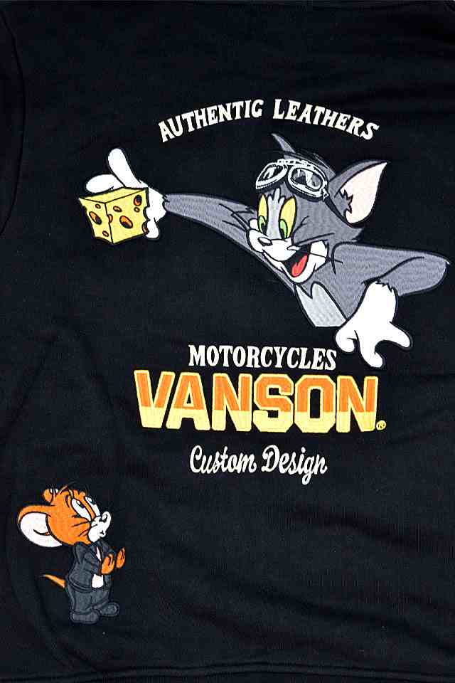 vanson×TOM＆JERRYコラボ ジップパーカー vanson TJV-2304 バンソン ...