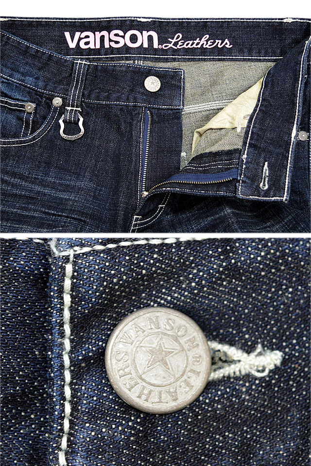 vanson×TOM＆JERRYコラボ 刺繍デニムパンツ vanson TJV-2314 バンソン ヴァンソン トムとジェリー ジーンズ_3