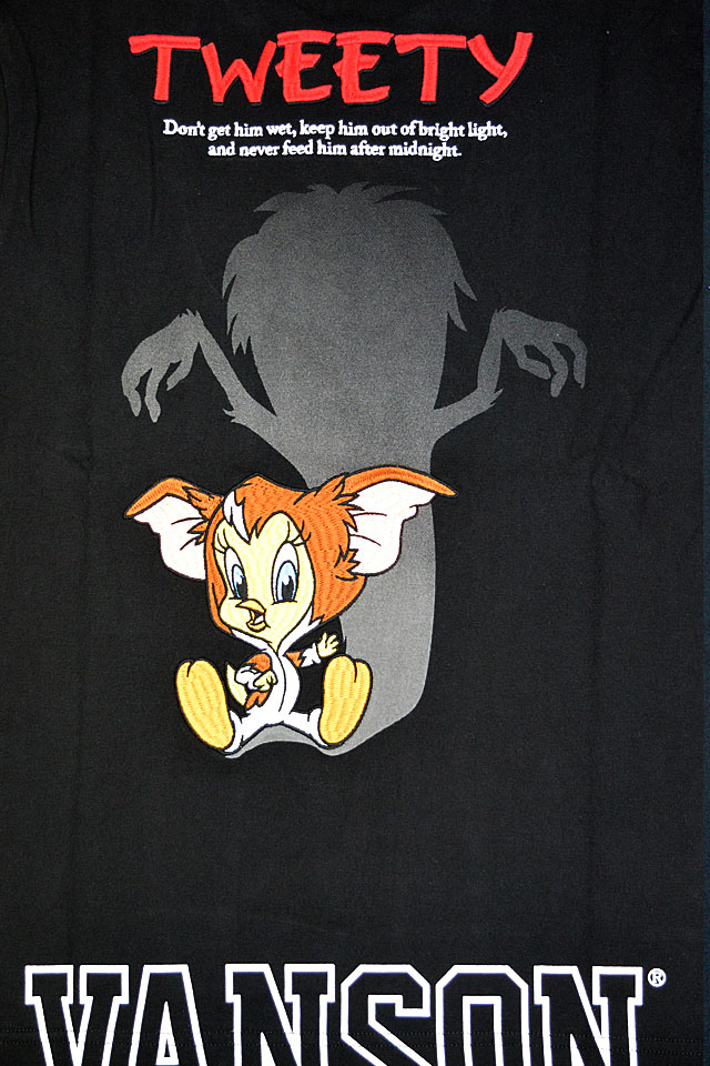 vanson×LOONEY WARNER BROS.100周年記念モデル 天竺ロングTシャツ