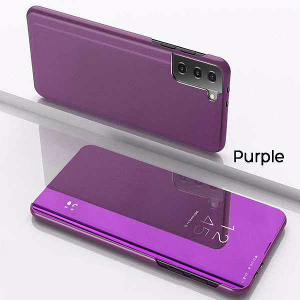 Galaxy S21 5G S21+ 5G ケース 手帳型 半透明ミラー カバー Galaxy S21 5G S21+ 5G ケース 手帳型 半透明ミラー カバー