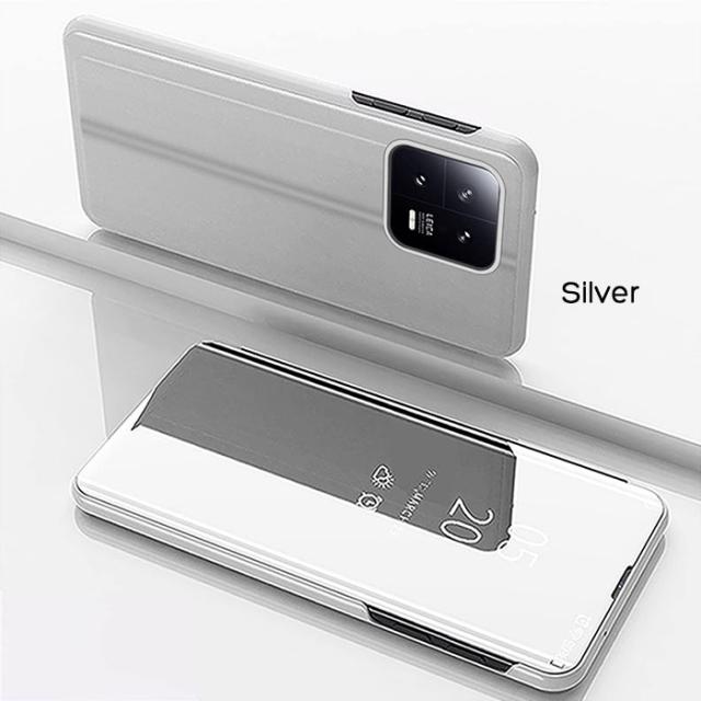 Xiaomi 13 ケース 手帳型 半透明ミラー カバー シャオミ13 xiaomi13