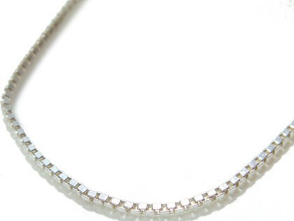 ネックレスチェーン シルバーアクセサリー 幅0.15cmダイヤモンドカットシルバーチェーンの通販は