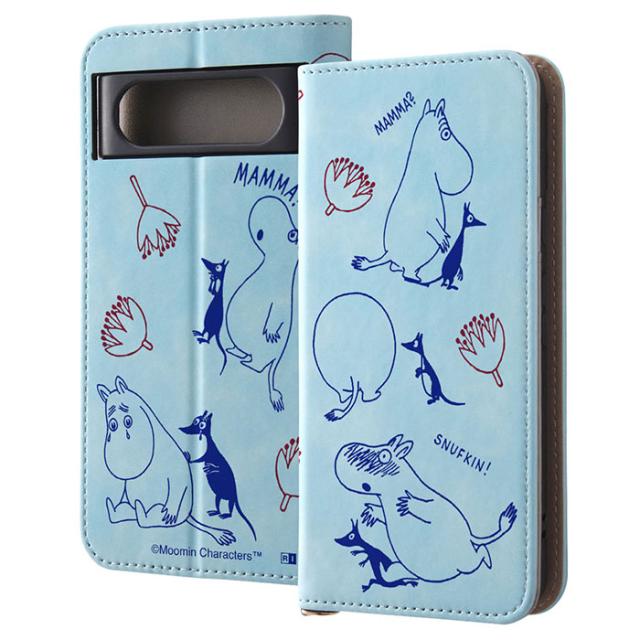 Google Pixel 8 ケース 手帳型 ムーミン レザー Raffine いろんなムーミン カバー Google グーグル ピクセルエイト スマホケースの通販は