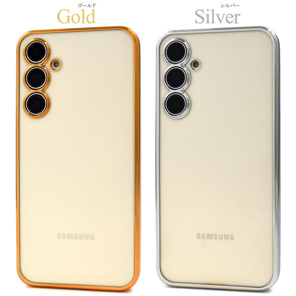 Galaxy S23 FE ケース SCG24 カバー ソフトケース メタリックバンパー