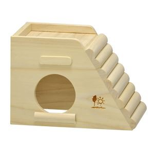 まとめ）広葉樹ハウス（スロープ） (小動物用品 玩具)