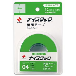 まとめ） ニチバン ナイスタック 両面テープ超強力タイプ 小巻 15mm