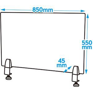 クランプ式アクリルパネルパーテーションセット 特大の通販はau PAY