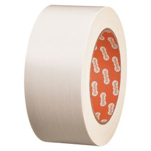 まとめ） TANOSEE 布テープ（カラー） 50mm×25m 白 1巻