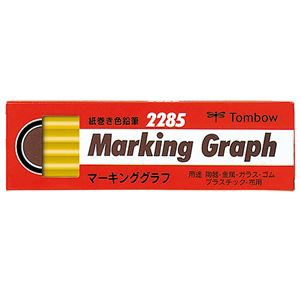 まとめ） トンボ鉛筆 マーキンググラフ 紙巻きいろ 2285-03 1ダース