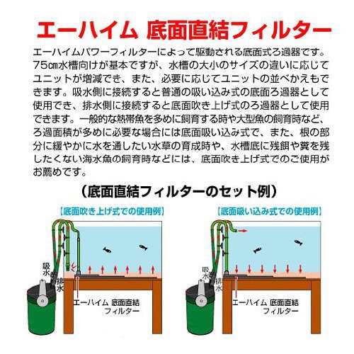 エーハイム 底面直結フィルター 生物ろ過強化 底面フィルターの通販はau Pay マーケット チャーム