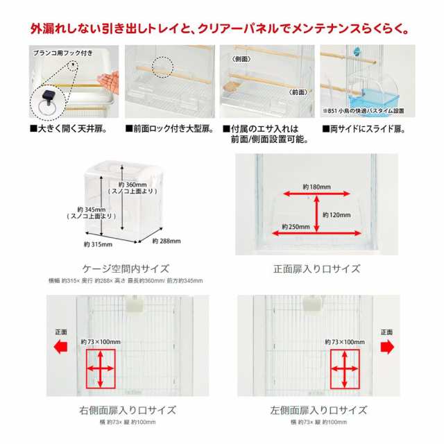 鳥籠 鳥 ケージ 三晃商会 イージーホーム クリアバード ３５ＷＨ（ホワイト）（３６×３４×４３ｃｍ） 鳥かごの通販はau PAY マーケット  チャーム au PAY マーケット－通販サイト