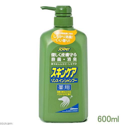 ジョイペット　薬用スキンケアリンスインシャンプー　犬用　徳用　６００ｍｌ｜au PAY マーケット