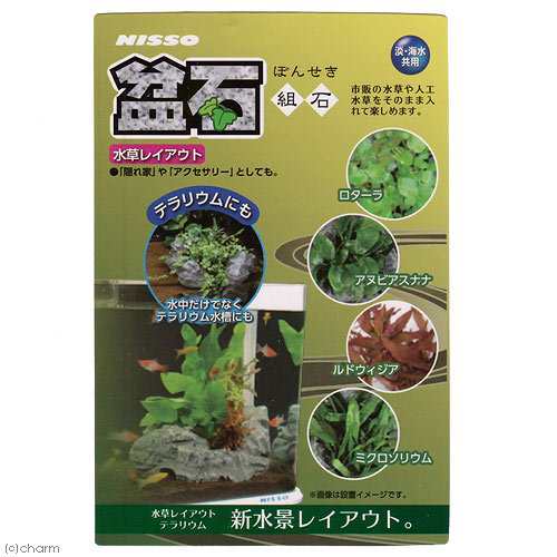 ニッソー 盆石 組石 水草 レイアウト 水槽 アクセサリー 水槽用オブジェ アクアリウム用品の通販はau Pay マーケット チャーム