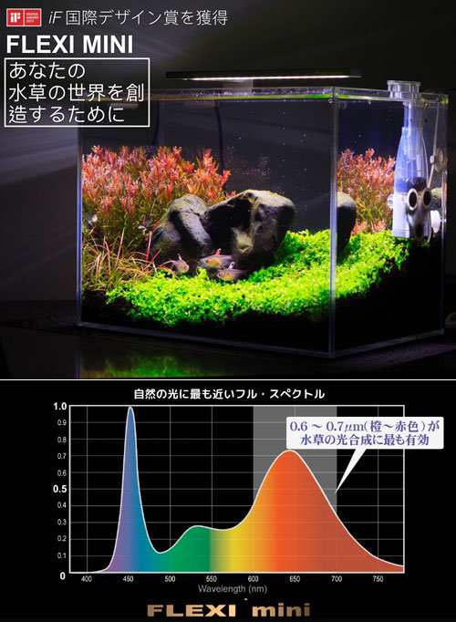 正規品 水草が育つ 小型水槽用ｌｅｄライト ｆｌｅｘｉ ｍｉｎｉ シルバー 熱帯魚 照明 沖縄別途送料 アクアリウムライトの通販はau Pay マーケット チャーム