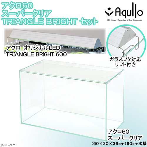 スーパークリア オールガラス６０ｃｍ水槽 アクロ６０ｓ ｔｒｉａｎｇｌｅ ｌｅｄ ｂｒｉｇｈｔ セット お一人様１点限り 沖縄別の通販はau Pay マーケット チャーム