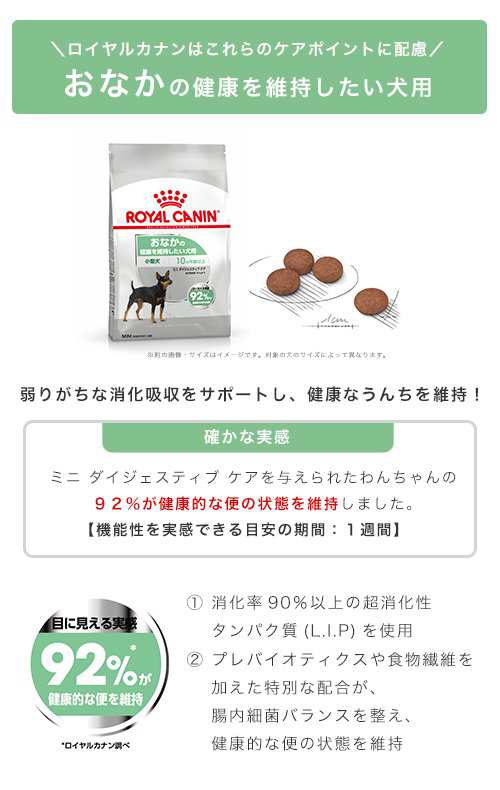 ロイヤルカナン 犬用 ドッグフード おなかの健康を維持したい 超小型犬 小型犬用 ミニ ダイジェスティブケア ８ｋｇ ジップ無しの通販はau Pay マーケット チャーム