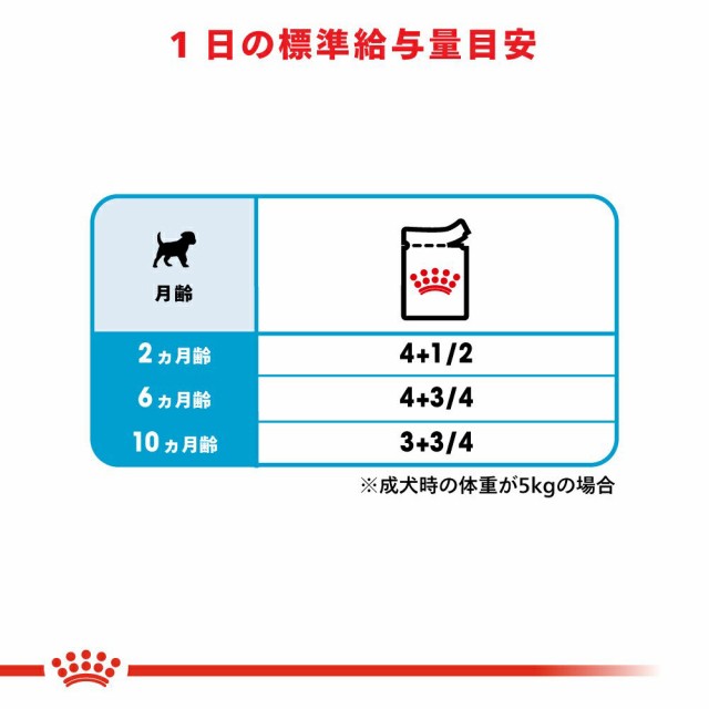 ロイヤルカナン 犬用 ドッグフード 小型犬の子犬用 ミニ パピー 生後１０ヵ月齢まで ８５ｇ パウチ ドッグフード ウェット の通販はau Pay マーケット チャーム