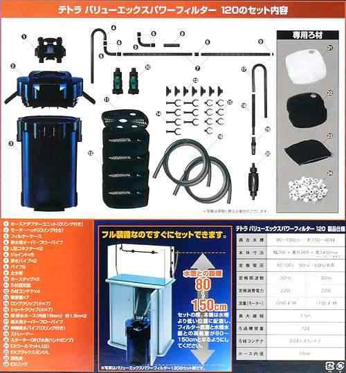 テトラ バリューエックスパワーフィルター ｖｘ １２０ 水槽用外部フィルター 沖縄別途送料の通販はau Pay マーケット チャーム