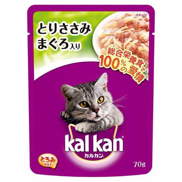 カルカン　パウチ　とりささみ　まぐろ入り　７０ｇ×１６０ キャットフードの通販は