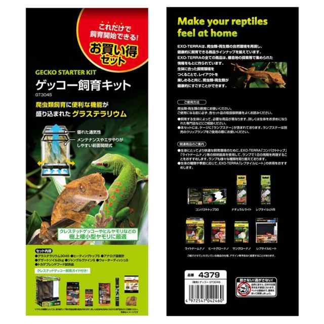 ＧＥＸ エキゾテラ グラステラリウム ゲッコー飼育セット ＧＴ３０４５