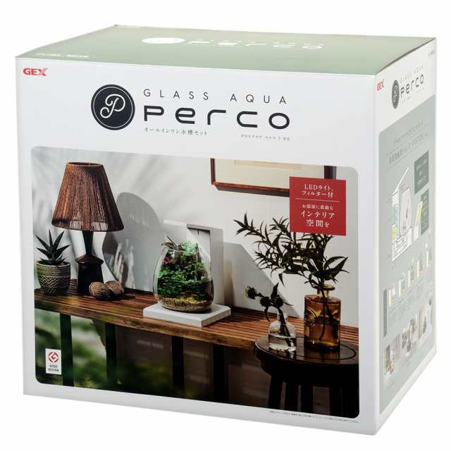 GEX 水槽セット グラスアクア PERCO T−WH 20×20