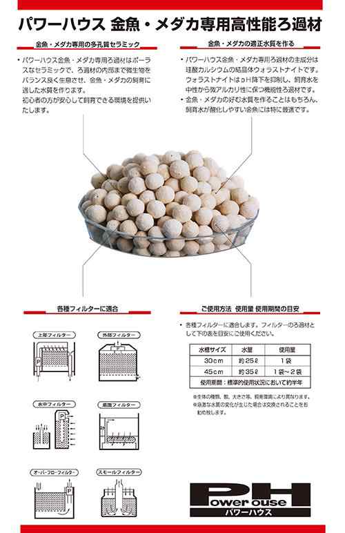 パワーハウス 金魚 めだか専用ろ過材 ５００ｍｌ 金魚 メダカ ろ材の通販はau Pay マーケット チャーム