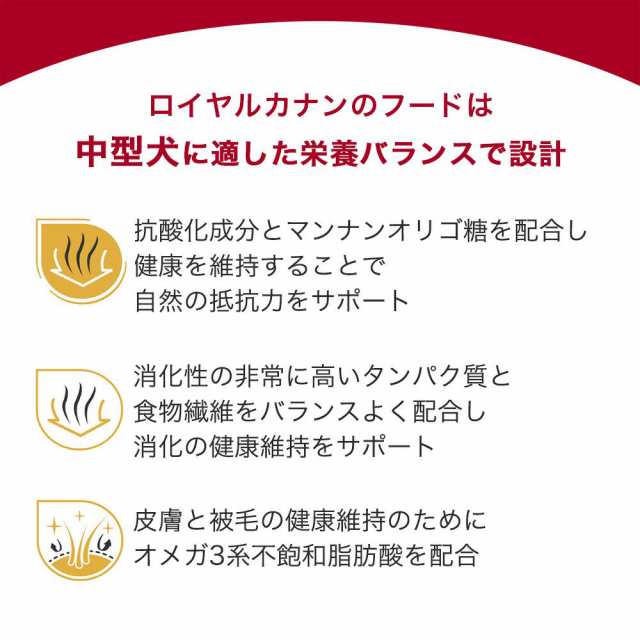 ロイヤルカナン 犬用 ドッグフード ミディアム アダルト ７＋ 中高齢犬 ...