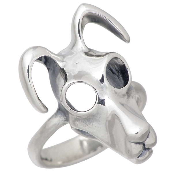 アイジェルナオム Ijeluna-homme リング 指輪 メンズ シルバー ドッグスキン 7〜19号 AT-041Rの通販は 12,980円