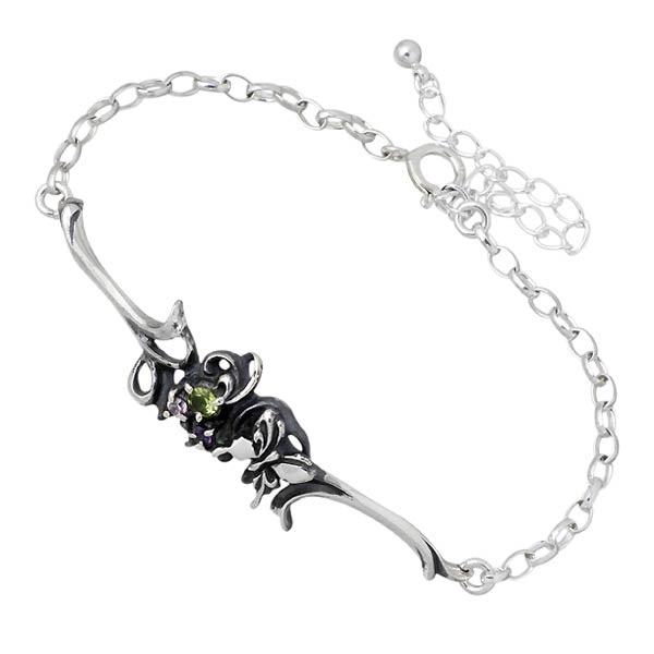 アゲハ Ageha FUNKOUTS ブレスレット レディース シルバー バタフライ ペリドットMサイズ蝶 ot FAB-069M-PDの通販は