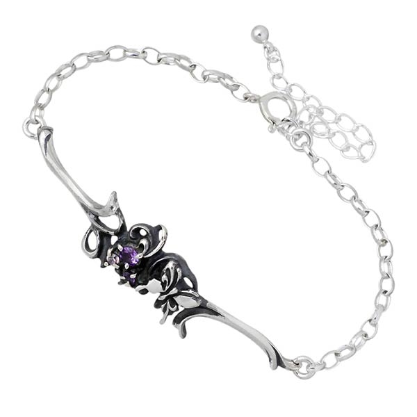 アゲハ Ageha FUNKOUTS ブレスレット レディース シルバー バタフライ アメジストSサイズ蝶 ot FAB-069S-AMの通販は