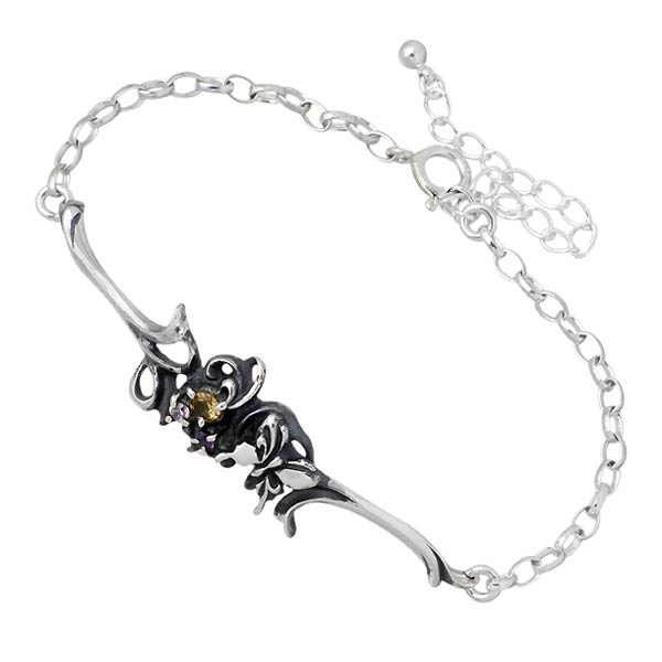 アゲハ Ageha FUNKOUTS ブレスレット レディース シルバー バタフライ シトリンSサイズ蝶 ot FAB-069S-CTの通販は