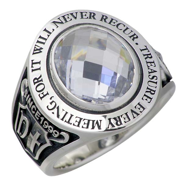 ドクターモンロー Dr MONROE シルバー リング 指輪 メンズ キュービック メッセージ 一粒 カレッジ 13〜23号 プレゼント FC-195-SV 送料無料の通販は 34,100円