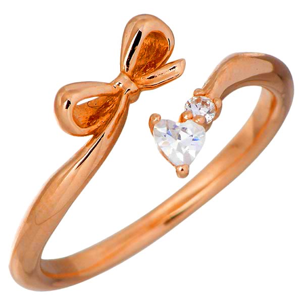 ハートオブコンセプト HEART OF CONCEPT シルバー リング 指輪 レディース 1号〜5号 リボン ピンキーリング ハート りぼん かわいい プレゼント ギフト HCR-250PKの通販は 6,050円