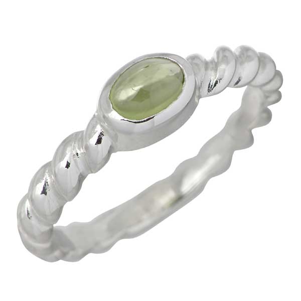 アイジェルナ Ijeluna リング 指輪 レディース シルバー スパイラル 4X6mmペリドット ストーン IJ-074RS-PDの通販は 8,518円