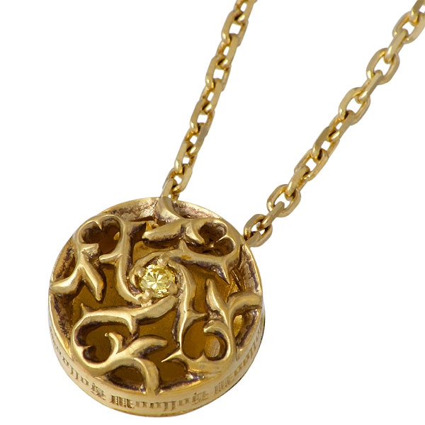 ホロウ HOLLOOW シルバー ネックレス メンズ Q.A.Rトライバルリリー ユリ百合唐草 KHP-268GDの通販は