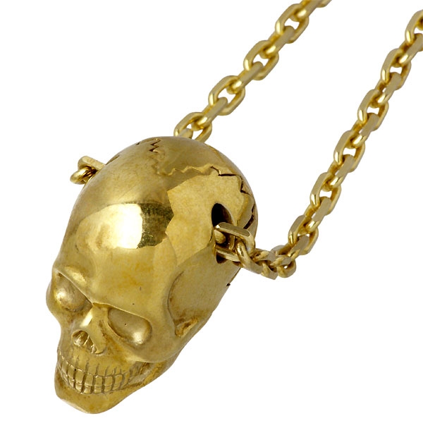 ホロウ HOLLOOW シルバー ネックレス メンズ ニルスカル ドクロ髑髏 KHP-281GDの通販は 21,868円