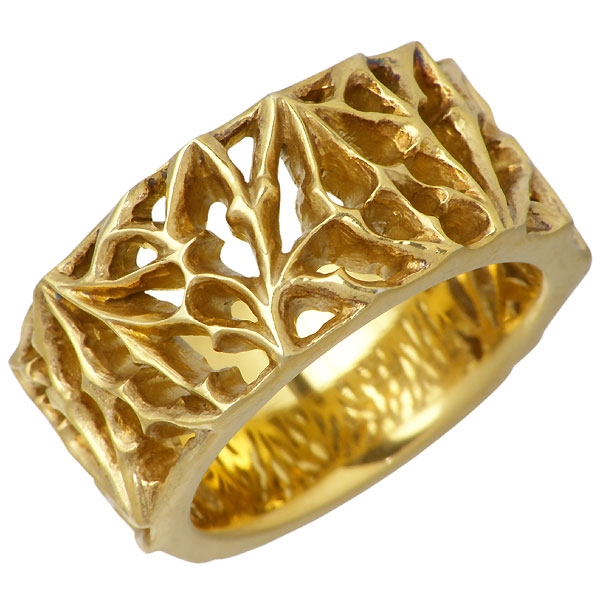 平和屋着物○全通柄袋帯 リボン織 抽象文様 金糸 やまと誂製 正絹 逸品