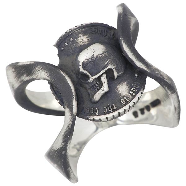 ケンブラッド KEN BLOOD シルバー リング 指輪 メンズ プライド Aスカルコイン 19〜25号 KR-237AtSV 送料無料の通販は 12,045円