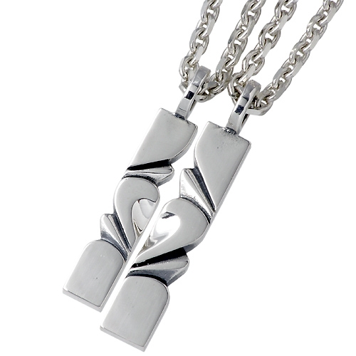 ペアネックレス M's collection シルバー ペア プレゼント エムズコレクション プレゼント エムズコレクション シャープ Wリング シルバー ペアネックレス シンプル ペア ネックレス シンプル お揃い カップル ペンダント メンズ  レディース シルバー925 男性 女性 ブランド 日本 有名 ギフト プレゼント 人気 彼氏 彼女 誕生日 記念日 大人 向け 上品 きれい | 新宿  銀の蔵