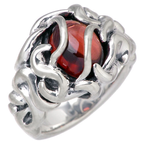 ジゴロウ GIGOR シルバー リング 指輪 メンズ レディース ストーン スプリージ 7号〜23号 NO-190の通販は